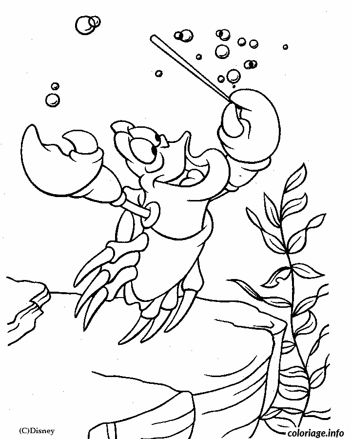Coloriage Créature Marine Mystérieuse et Poétique - Sirène à imprimer