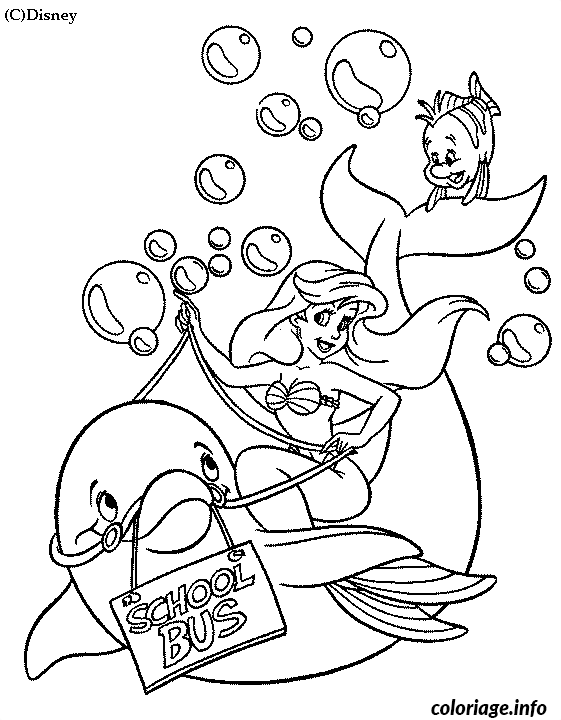 Coloriage Sirène Enchanteresse aux Écailles Brillantes - Sirène à imprimer