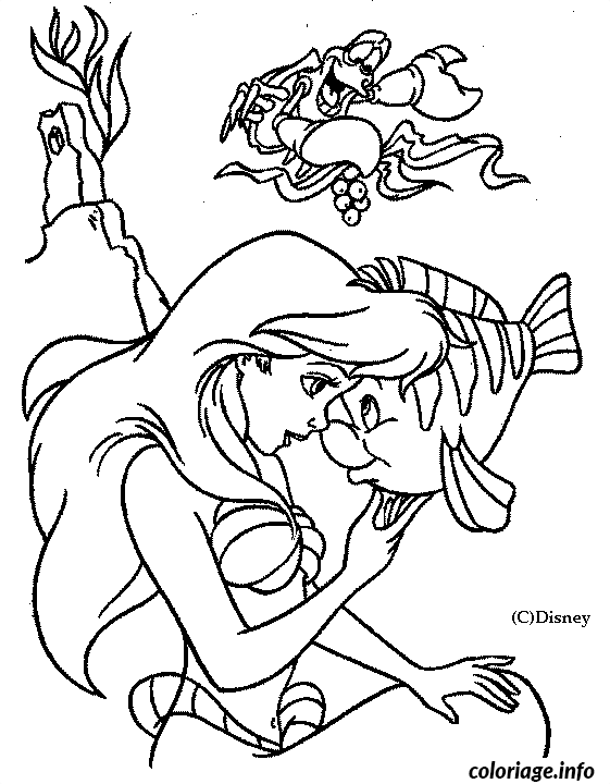 Coloriage Sirène féerique des océans - À colorier - Sirène à imprimer