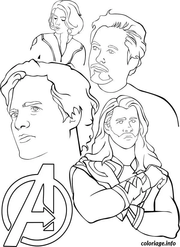 Disegno di Avengers da stampare gratis da stampare