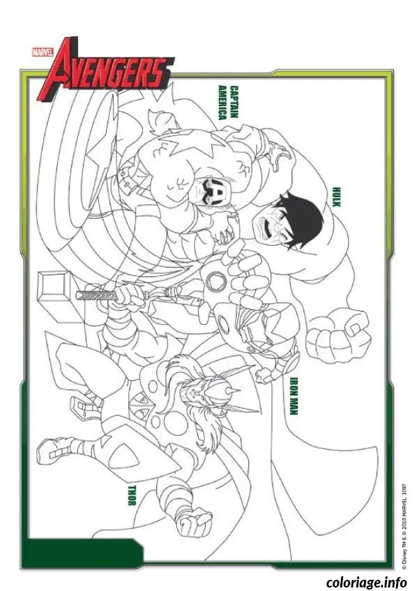 Disegno di Avengers da scaricare gratis da stampare
