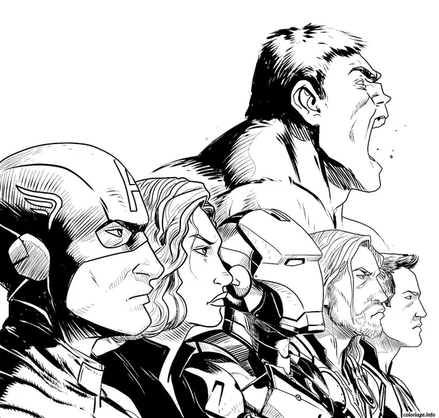 Coloriage Avengers pictures - Avengers à imprimer