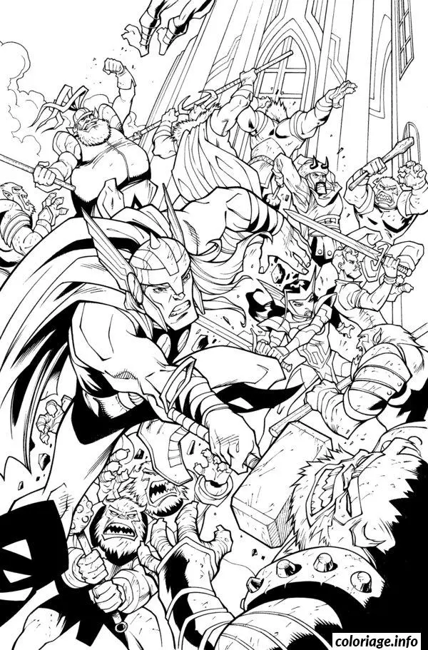Coloriage Avengers monsters printable - Avengers à imprimer