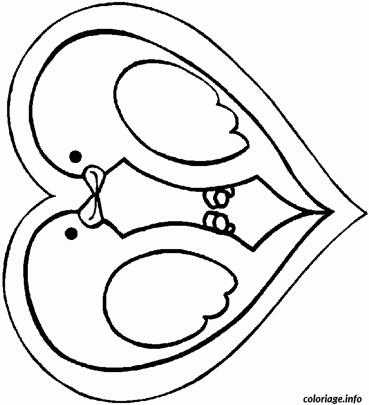 Coloriage Motif amour élégant à personnaliser - Dessin à imprimer