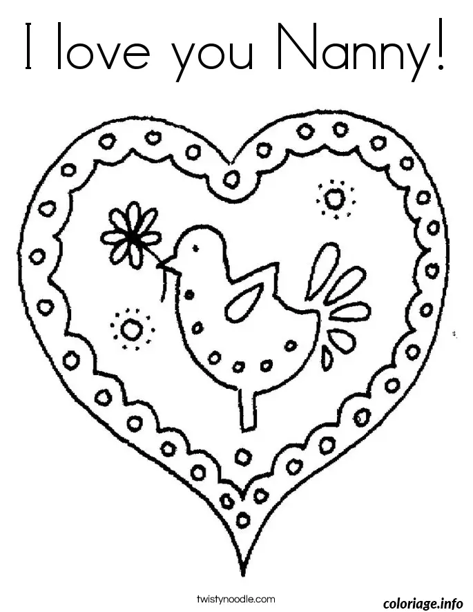 Coloriage Scène d'amour féerique pour colorier - Dessin à imprimer