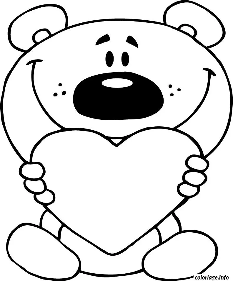 Coloriage Dessin sentimental pour enfants - Dessin à imprimer