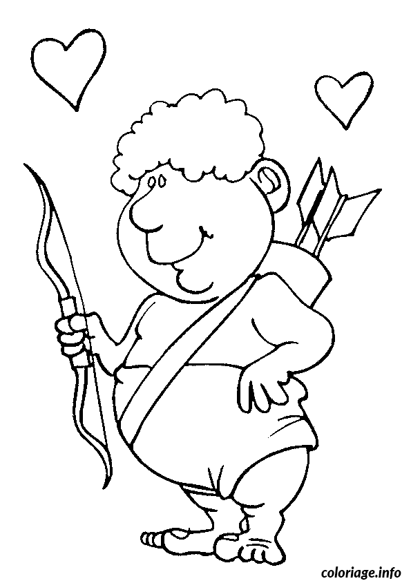 Coloriage Fleurs et Cœurs Entrelacés Saint-Valentin - Dessin à imprimer
