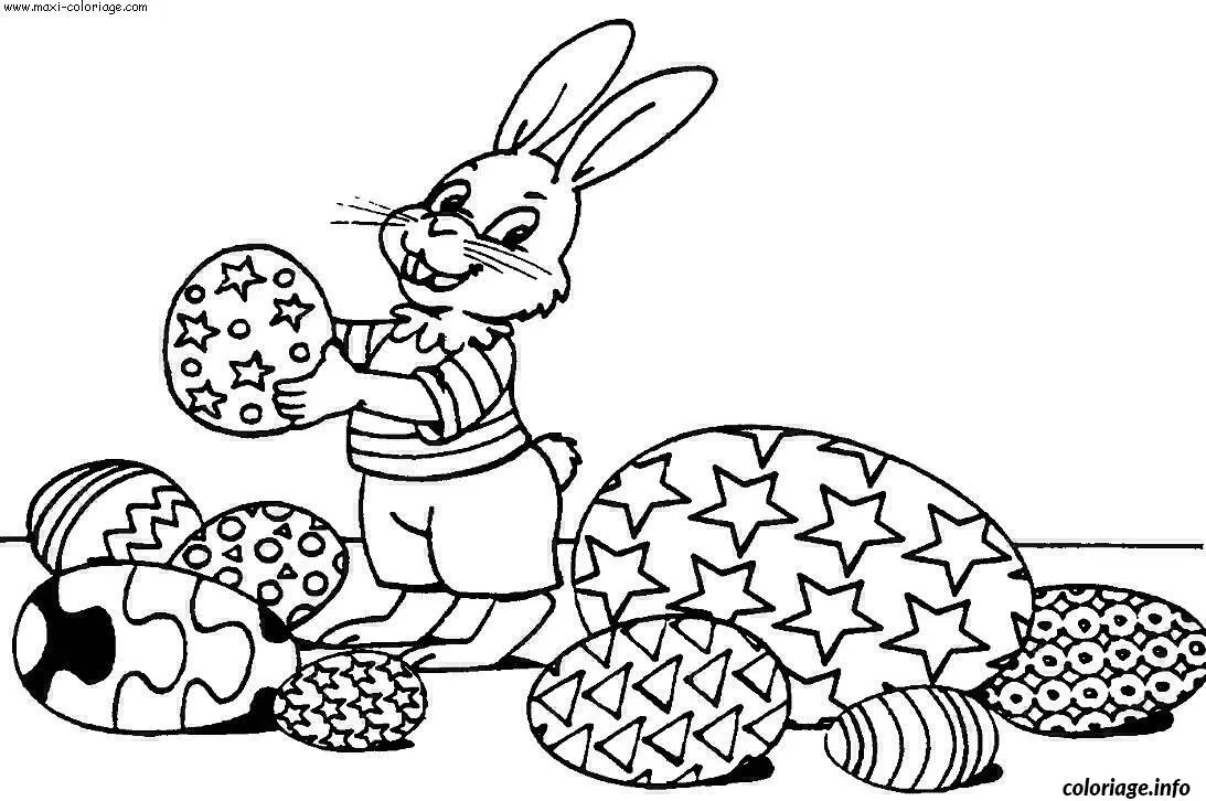 Coloriage Panier Pâques fleuri - Poussin et fleurs - Dessin à imprimer