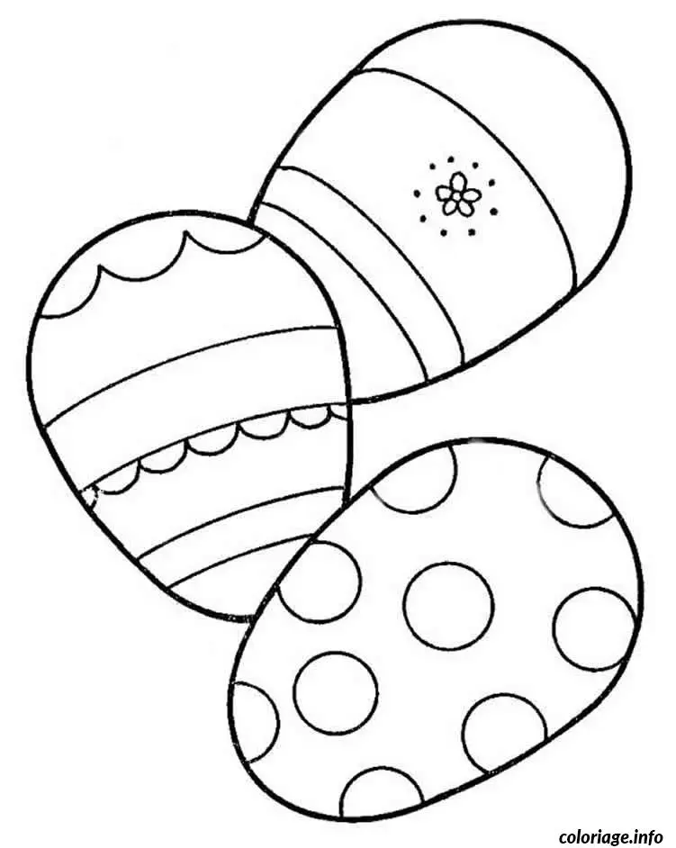 Coloriage Scène printanière Pâques - Illustration enfant - Dessin à imprimer
