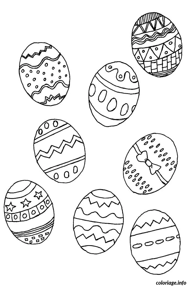Coloriage Dessin Pâques 10 - Dessin à imprimer