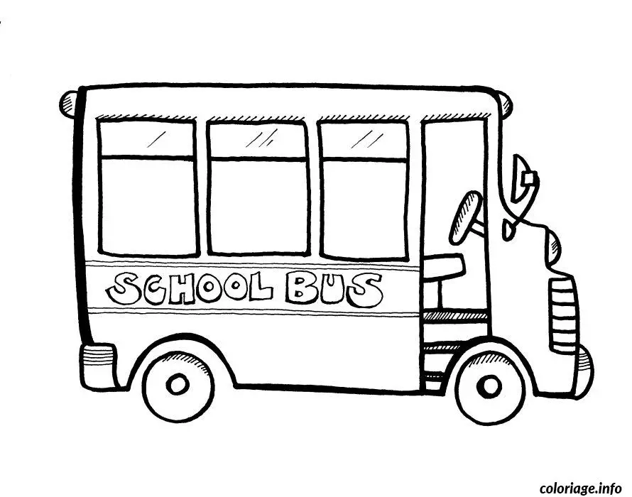 Coloriage Bus urbain rempli de passagers - Dessin à imprimer
