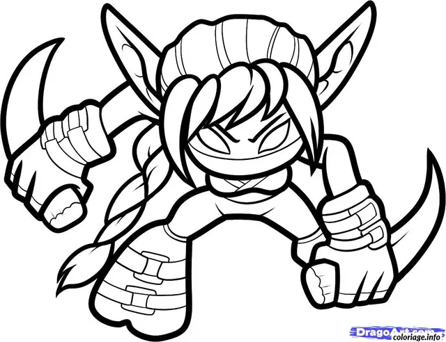 Coloriage Skylanders champion des mondes - Skylanders à imprimer