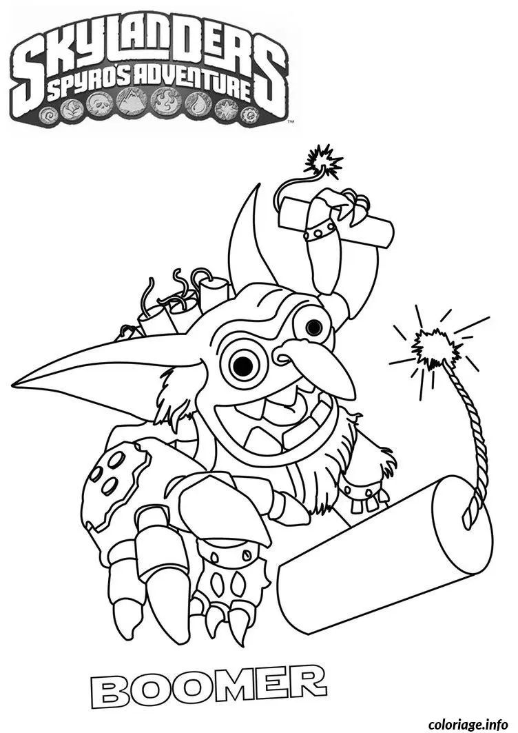 Coloriage Dessin skylanders 5 - Skylanders à imprimer