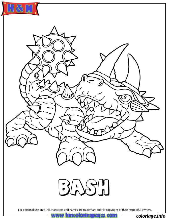 Coloriage Dessin skylanders 3 - Skylanders à imprimer