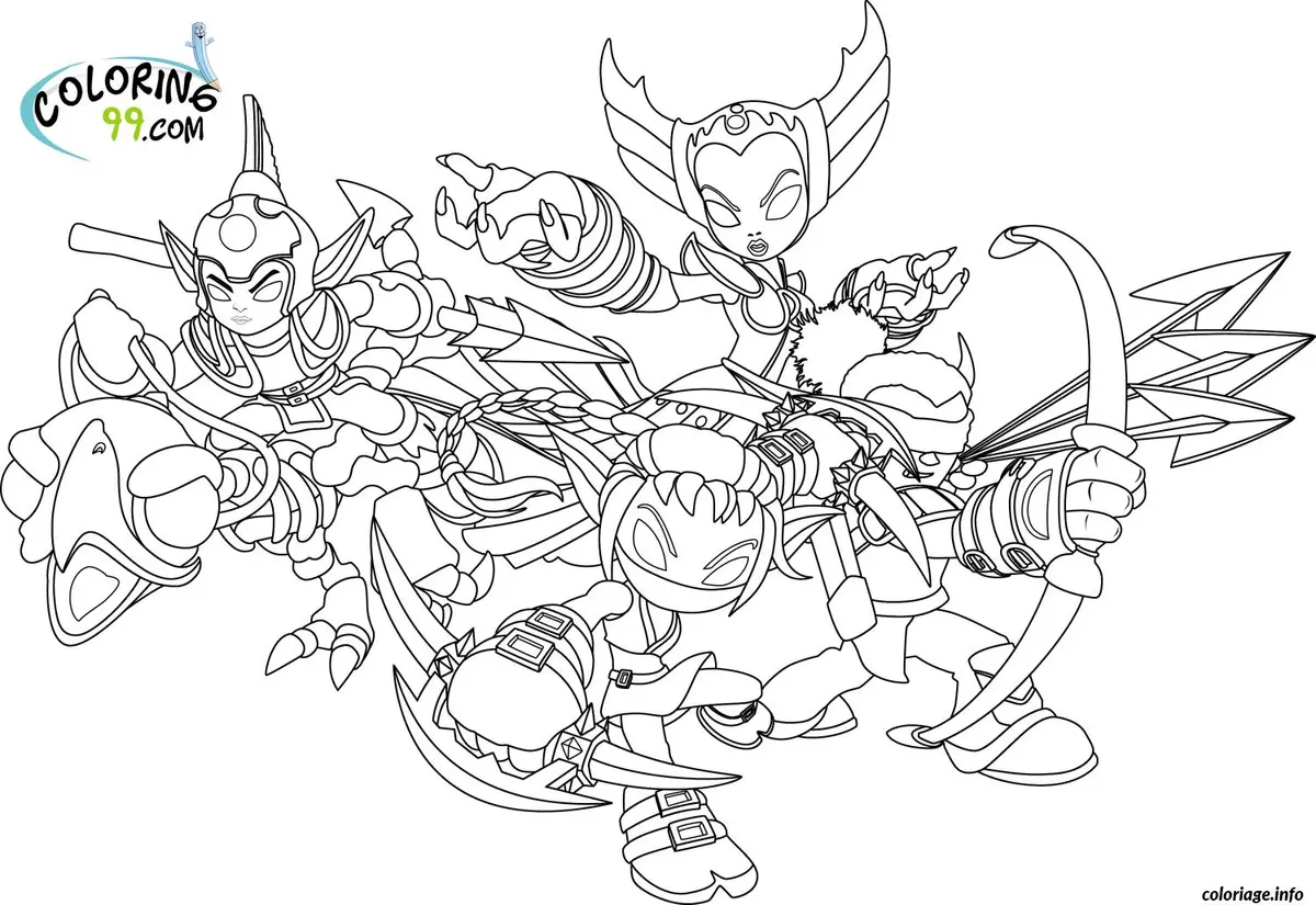 Ausmalbild Skylanders Ausmalbild 17 zum Ausdrucken