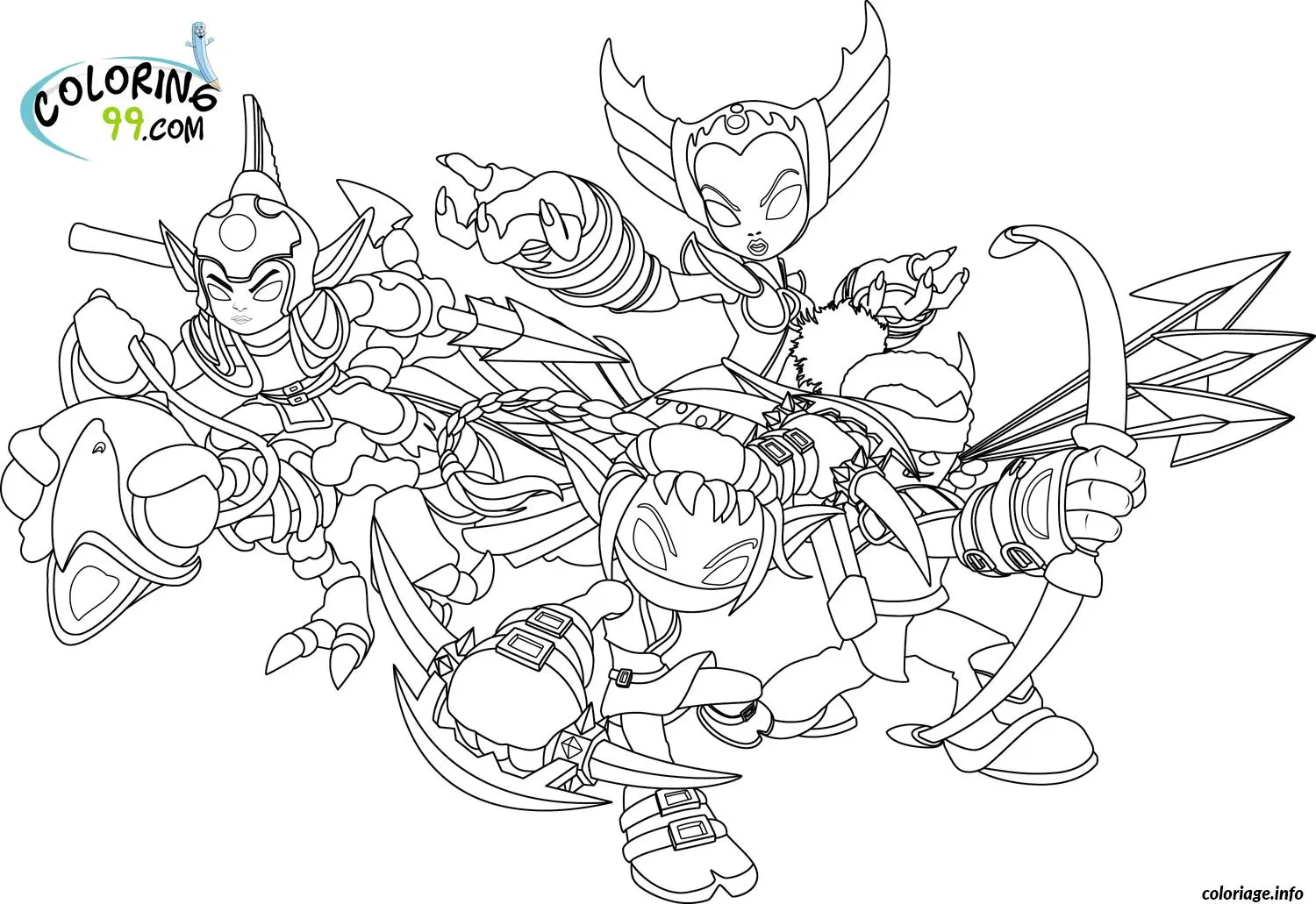 Coloriage Dessin skylanders 17 - Skylanders à imprimer