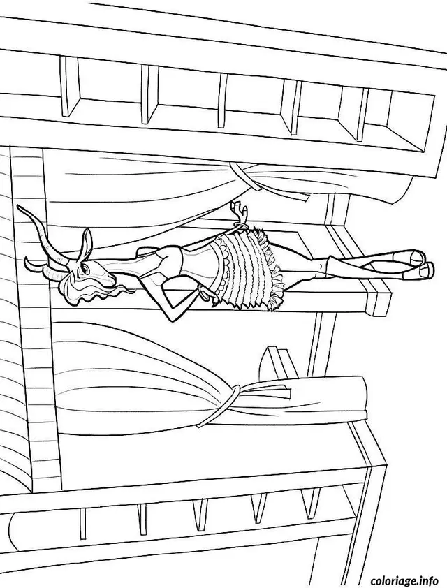 Coloriage Zootopie dessin gazelle - Zootopie à imprimer