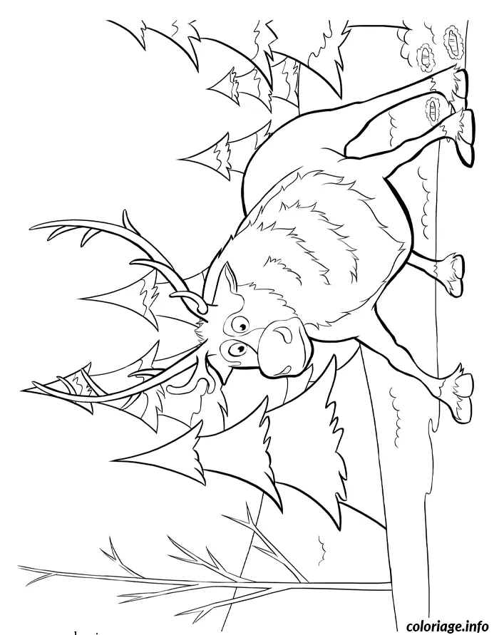 Frozen Queen Elsa coloring page to print