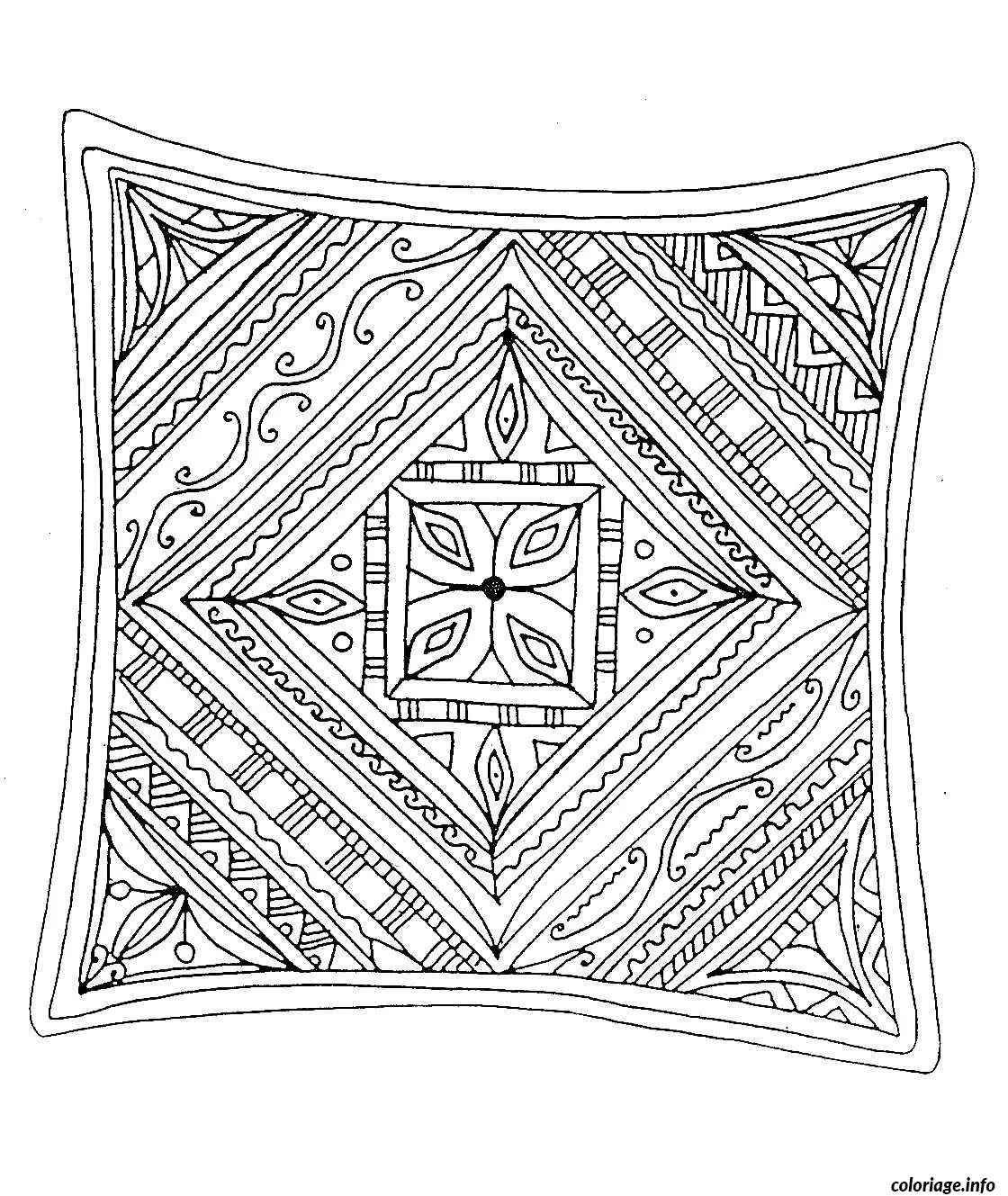 Coloriage Doodle artistique abstrait pour adulte - Adulte à imprimer