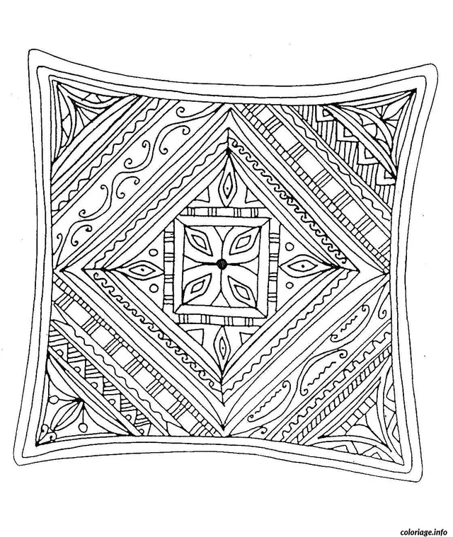 Coloriage Doodle artistique abstrait pour adulte - Adulte à imprimer