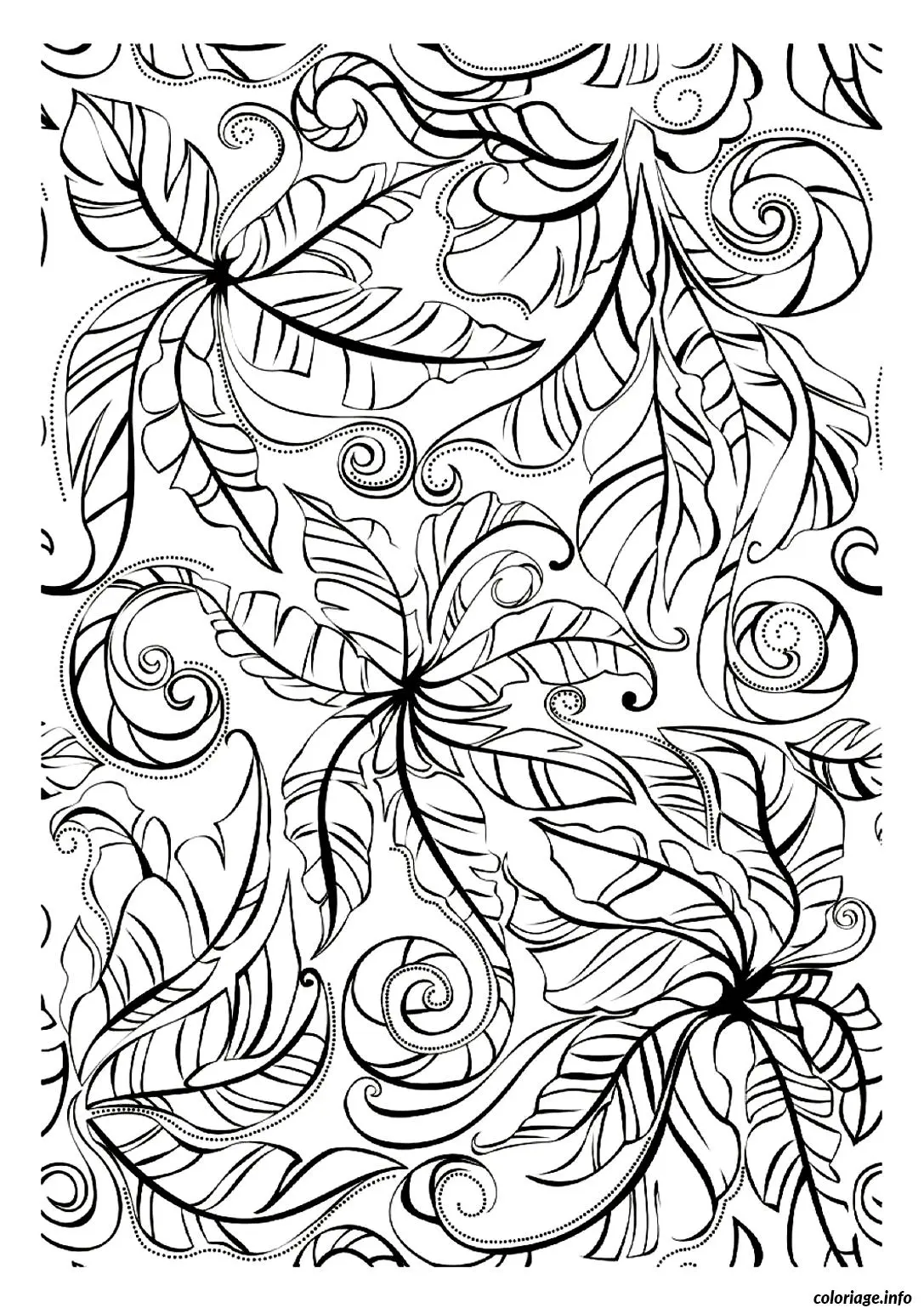 Coloriage Paysage fantastique détaillé adulte - Adulte à imprimer