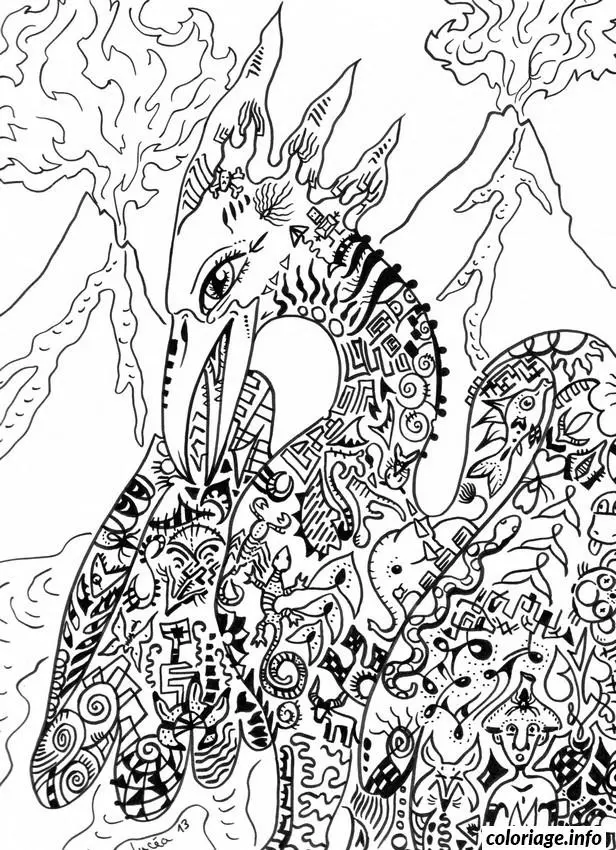 Coloriage Motifs abstraits et entrelacés sophistiqués - Adulte à imprimer