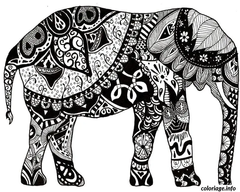 Coloriage Motifs floraux relaxants pour adulte - Adulte à imprimer