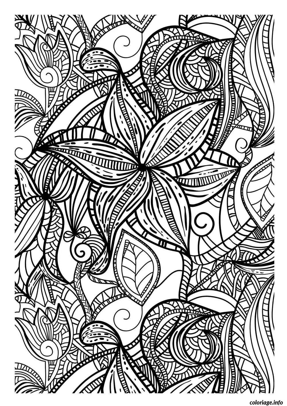 Coloriage Motifs géométriques complexes pour adultes - Adulte à imprimer