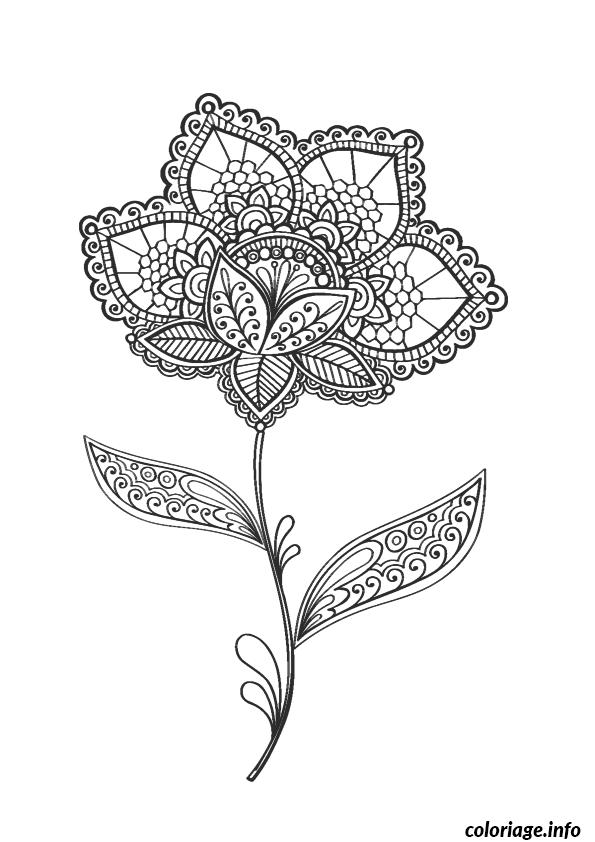 Coloriage Motifs complexes et détaillés pour adultes - Adulte à imprimer
