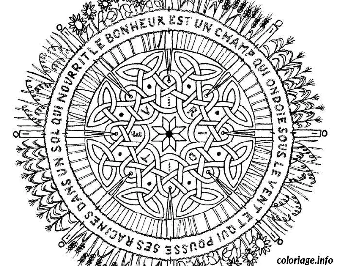 Coloriage Motifs géométriques détaillés relaxants - Adulte à imprimer