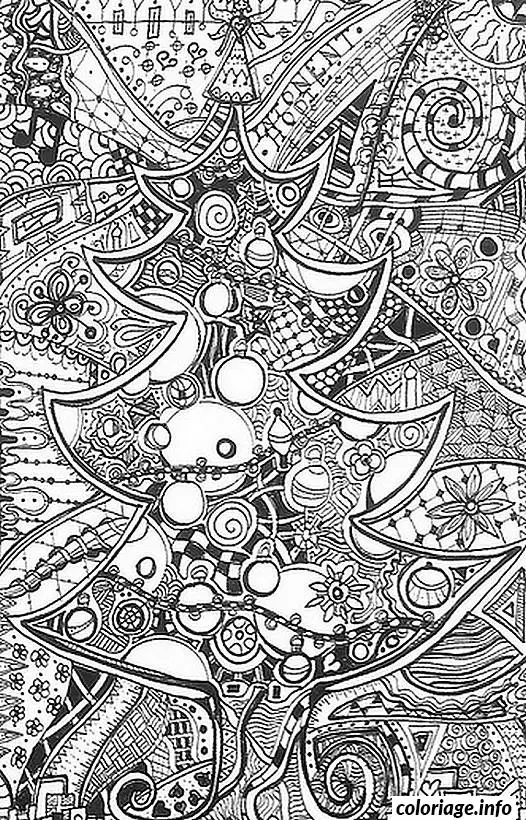 Coloriage Mandala abstraite aux motifs entrelacés - Adulte à imprimer