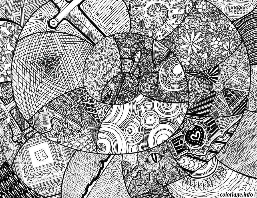 Coloriage Mandala zen relaxant pour adulte serein - Adulte à imprimer
