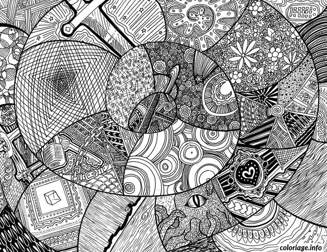 Coloriage Mandala zen relaxant pour adulte serein - Adulte à imprimer