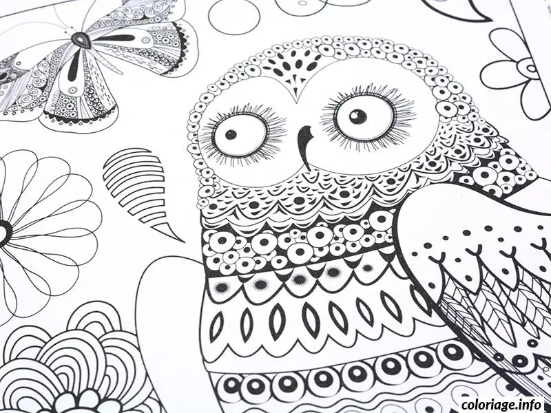 Coloriage Spirales et arabesques zen pour relaxation - Adulte à imprimer