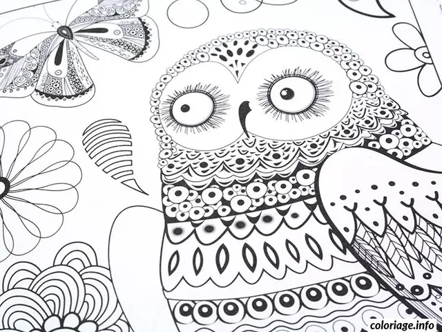 Coloriage Spirales et arabesques zen pour relaxation - Adulte à imprimer