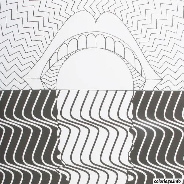 Coloriage Motifs abstraits apaisants et symétriques - Anti stress à imprimer