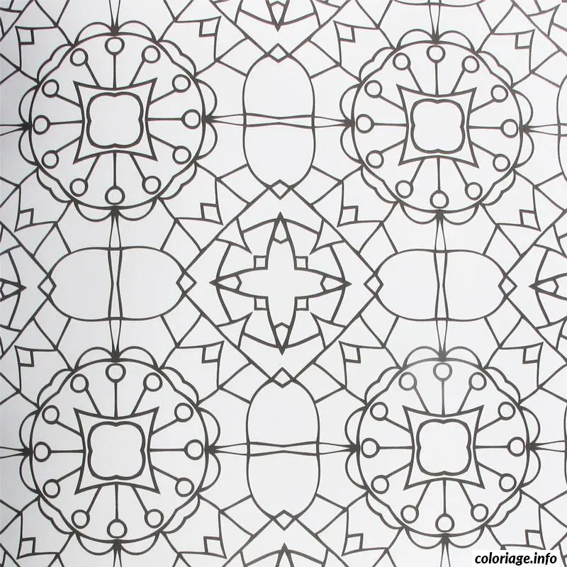 Coloriage Mandala intriqué pour relaxation adulte - Anti stress à imprimer