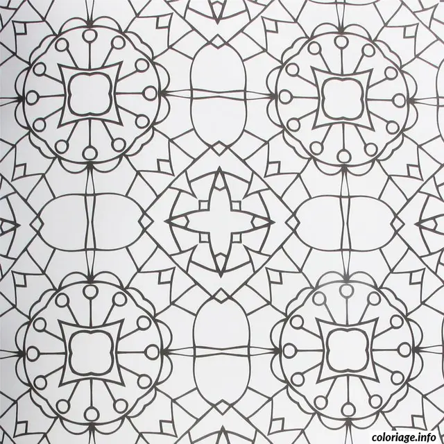 Coloriage Mandala intriqué pour relaxation adulte - Anti stress à imprimer