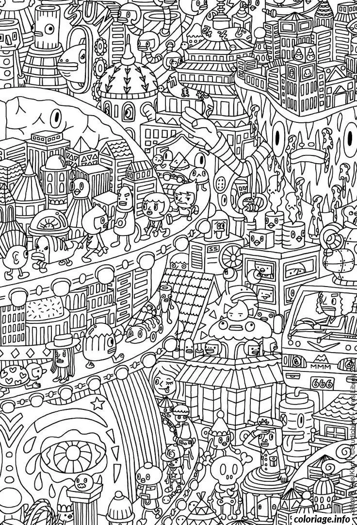 Coloriage Motifs floraux entrelacés pour détente profonde - Anti stress à imprimer