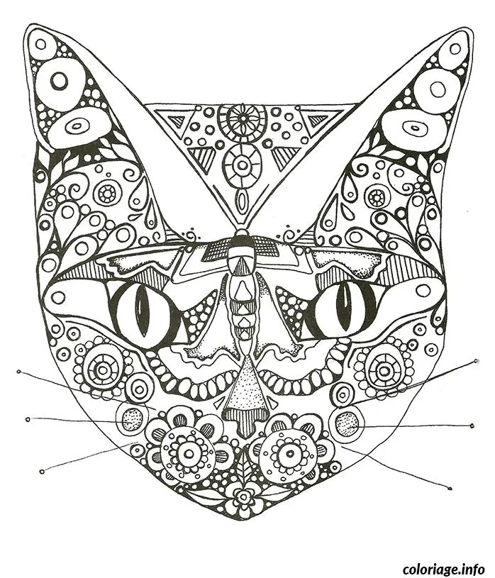 Coloriage Mandala relaxant aux formes harmonieuses - Anti stress à imprimer