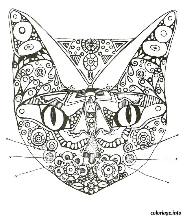 Coloriage Mandala relaxant aux formes harmonieuses - Anti stress à imprimer
