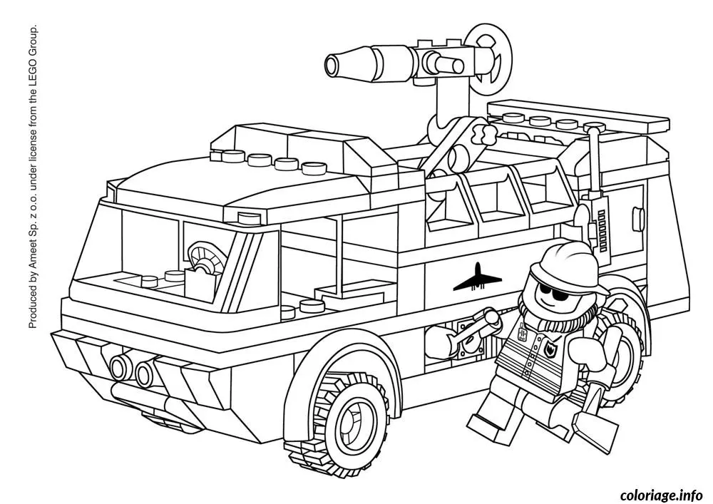 Coloriage Dessin lego 4 - Dessin à imprimer