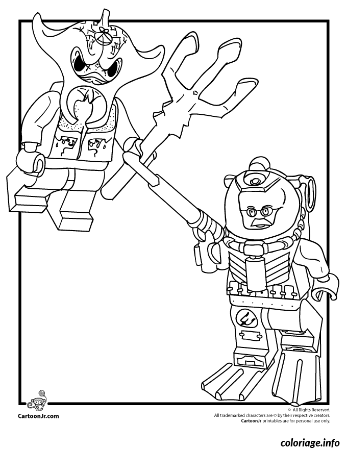 Coloriage Personnage Lego avec équipement spécialisé - Dessin à imprimer