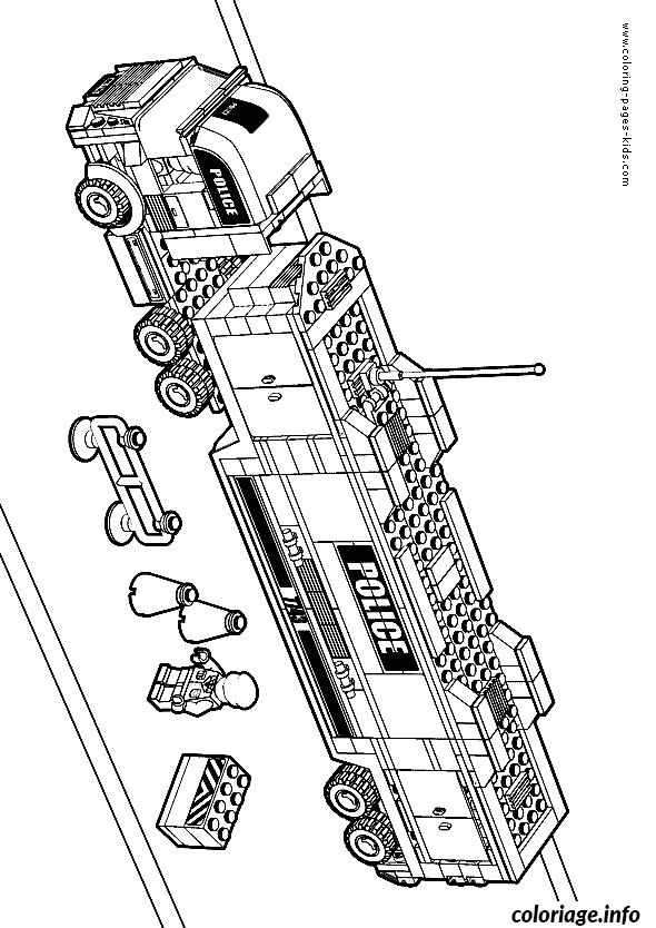Coloriage Personnage Lego en tenue fantaisiste - Dessin à imprimer
