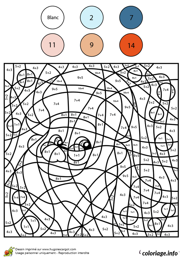 Magic Addition: Reveal the Hidden Picture coloring page to print