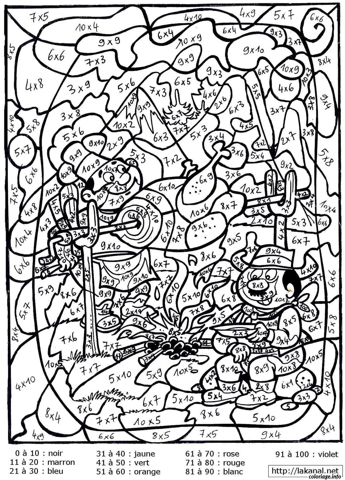 Secret Operation: Reveal the Mystery Picture coloring page to print