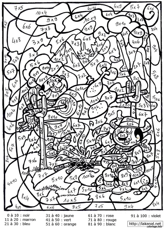 Secret Operation: Reveal the Mystery Picture coloring page to print
