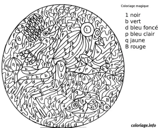Coloriage Mandala enchanteur aux motifs géométriques - Magique à imprimer