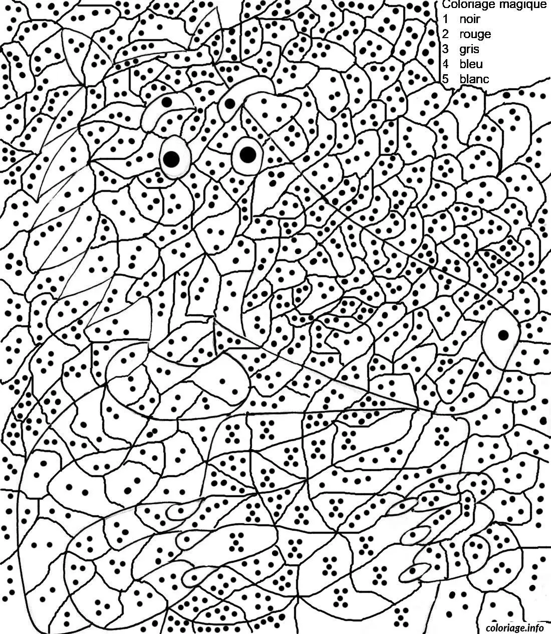Coloriage Créature fantastique aux motifs enchantés - Magique à imprimer