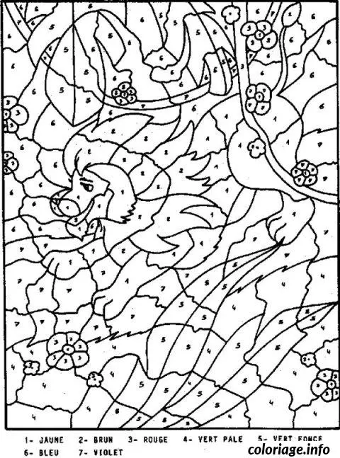 Coloriage Scène magique avec créatures enchantées - Magique à imprimer